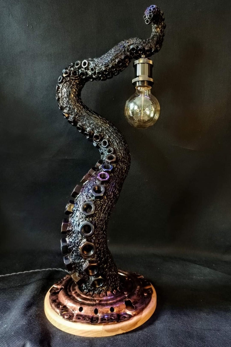 🐙🔮Handmade Magic Touch Octopus Tentacle Lamp